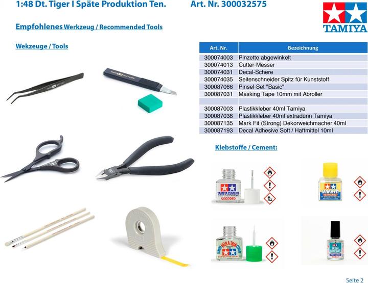 Produktbild Tamiya German Tiger I Late Production