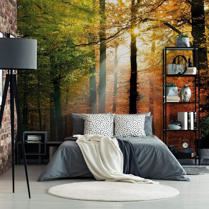 Produktbild Trenddeko Goldener Herbst Wald (144 x 260 cm)