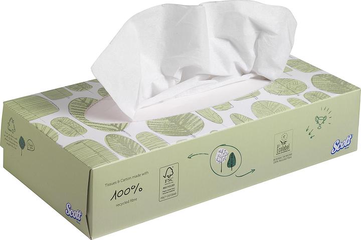 Produktbild Kimberly-Clark SCOTT Facial Tissue Standard WhiteF2