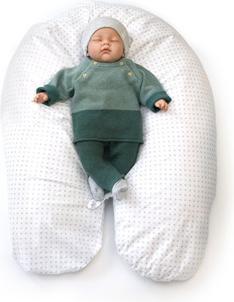 Produktbild Sissel Bezug zu Comfort Lagerungskissen Baumwolle weiss/grau (195 cm)