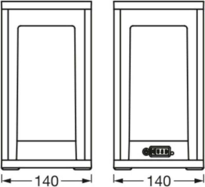 Actual product image Ledvance SMART OUTD WIFI Table Frame Maxi (310 lm, IP44)