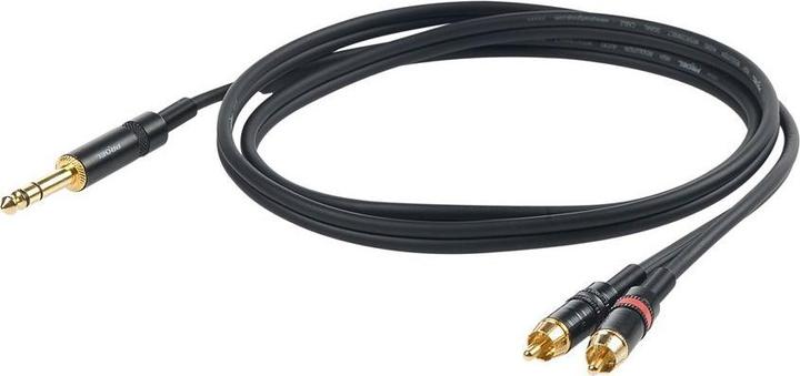 Image du produit Proel Y-Mono (3 m, RCA, jack 6.3mm)