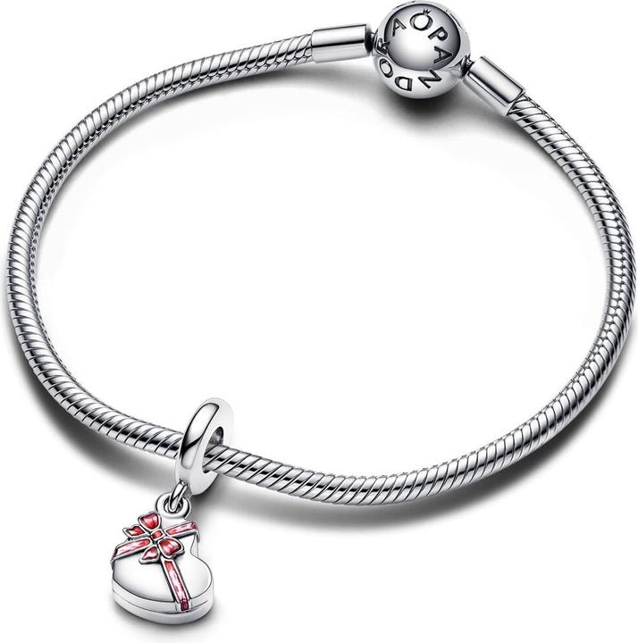 Image du produit Pandora Aufklappbare Herzförmige Pralinenschachtel Charm (Argent 925)