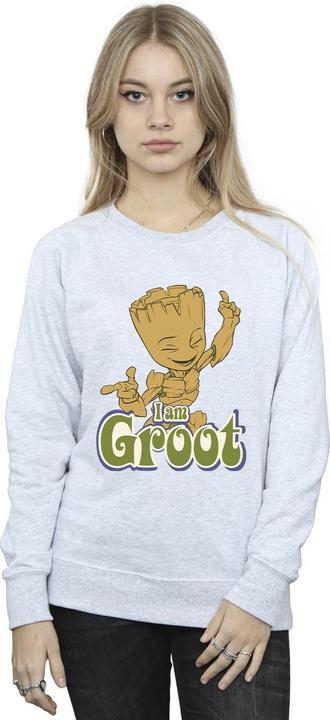 Actual product image Guardians of the Galaxy Womens/Ladies Groot Dancing Sweatshirt (S)