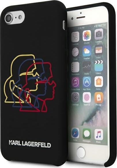 Actual product image Karl Lagerfeld case for iPhone 7 / 8 / SE 2020 / SE 2022 KLHCI8SLGKBK hard case black Silicone Tripl (Apple iPhone 7, Apple iPhone 8, Apple iPhone SE (2nd Gen), Apple iPhone SE (3rd Gen))
