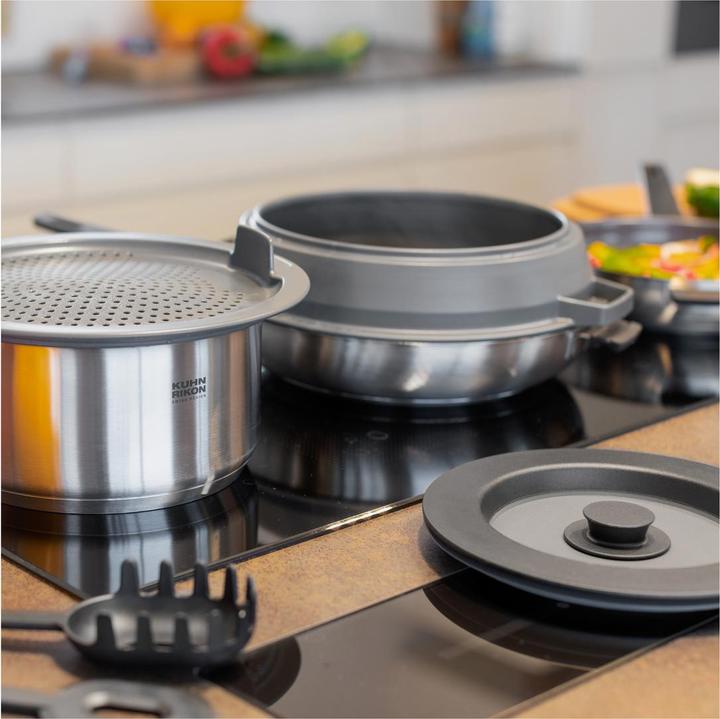 Produktbild Kuhn Rikon Bratpfannen Set (28 cm, Pfannenset + Topfset, Edelstahl)