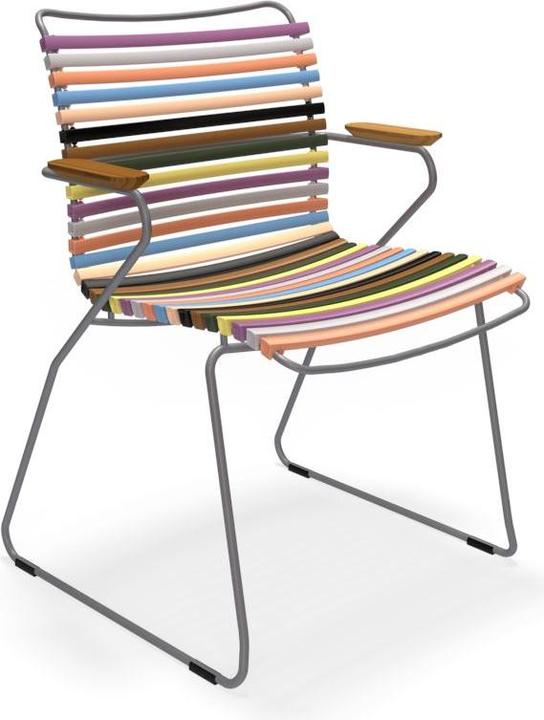 Image du produit Houe CLICK Chaise de jardin avec accoudoirs en bambou Structure en acier
