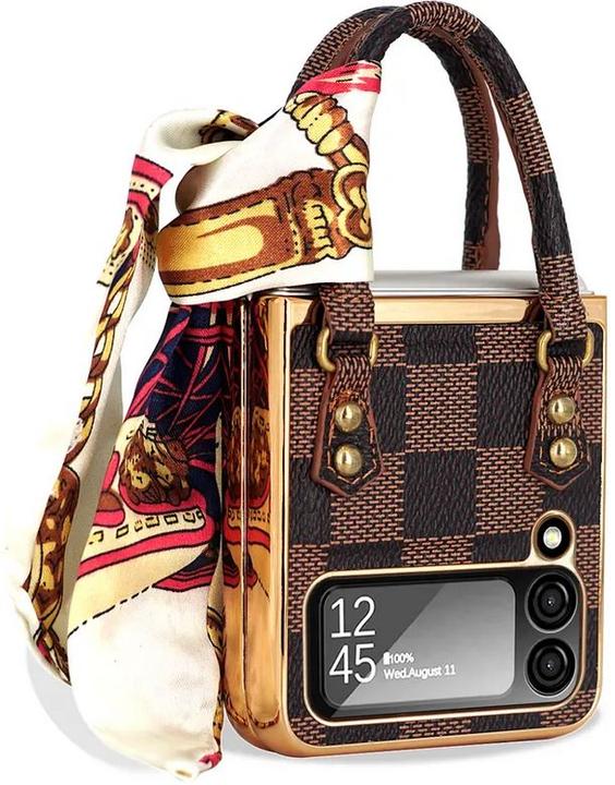 Immagine prodotto PhoneLook Cover Fashion Designer Cover protettiva in borsa a forma di scacchiera (Samsung Galaxy Z Flip4)