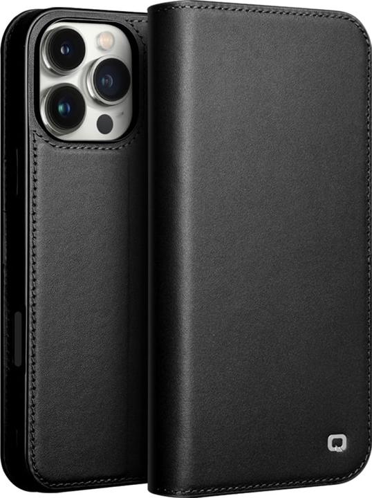 Produktbild QiAlino Hülle Flip Mattschwarz (Apple iPhone 16 Pro Max)