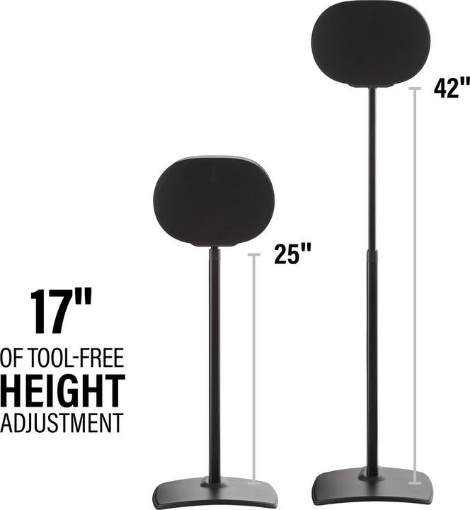 Actual product image Sanus WSSE3A1-B2 (1 pcs., Stand, Height-adjustable)