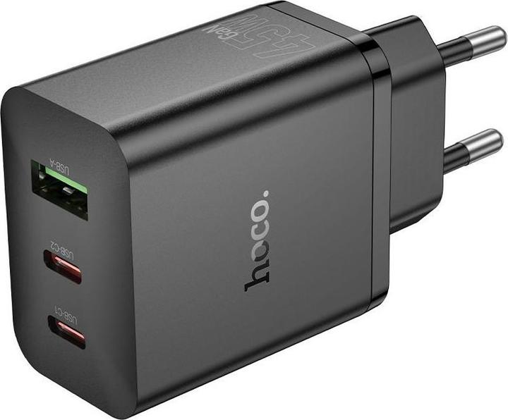 Actual product image Hoco Adapter N50 Scenery PD45W(2C1A) charger(EU) Black (45 W)