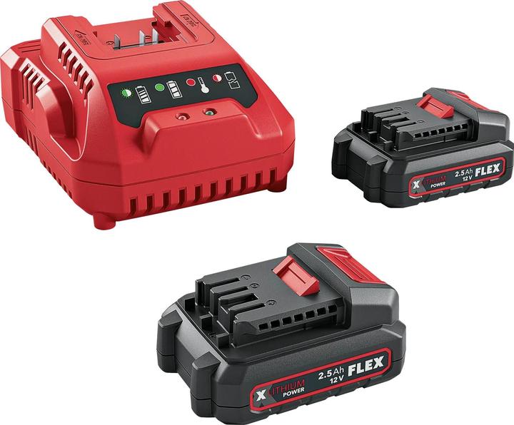 Produktbild Flex-Tools Flex-tools Zubehör 531719 P-Set 12-22 Q Power Set - 2 x Accu 12V 2,5Ah + Snellader (12 V)