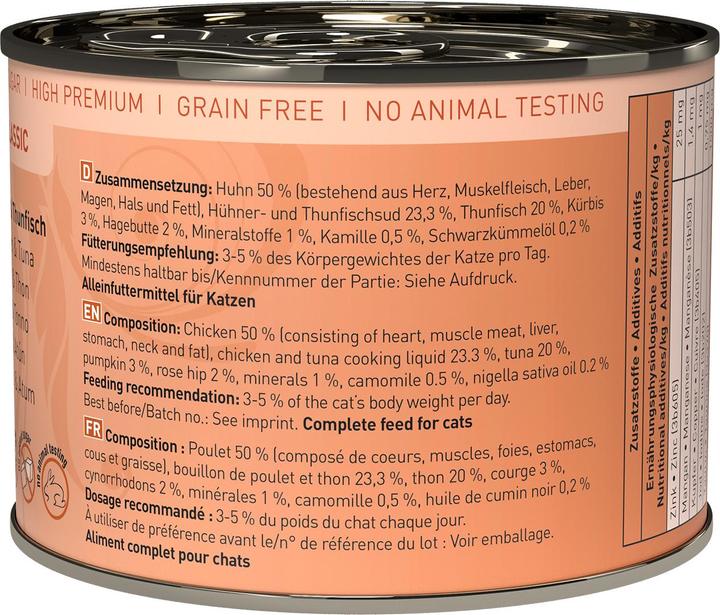 Produktbild Catz Finefood No.25 Huhn & Thunfisch (Adult, 1 Stk., 200 g)