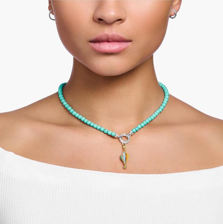 Produktbild Thomas Sabo Charm-Anhänger Bunter Heissluftballon Vergoldet (925er Silber, Emaille)