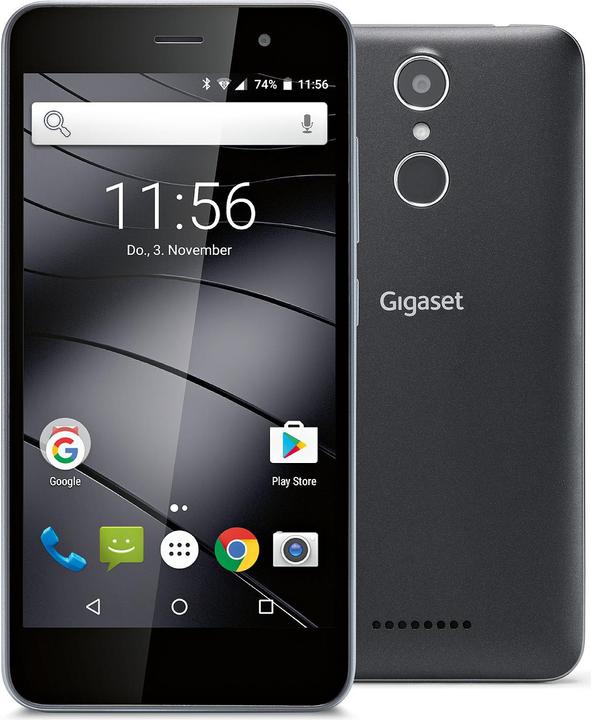 Gigaset Gs160 (16 GB, Black, 5", Hybrid Dual SIM, 13 Mpx, 4G)
