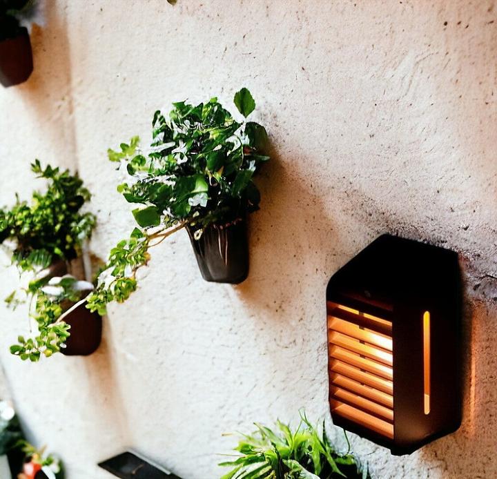Image du produit Les Jardins Corner Applique murale solaire 500 lumens (500 lm)