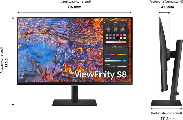 Produktbild Samsung ViewFinity S8 S80PB (3840 x 2160 Pixel, 32")
