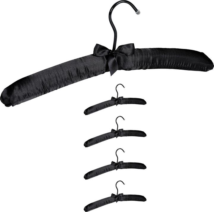 Actual product image Relaxdays Satin Clothes Hanger Set (5 x)