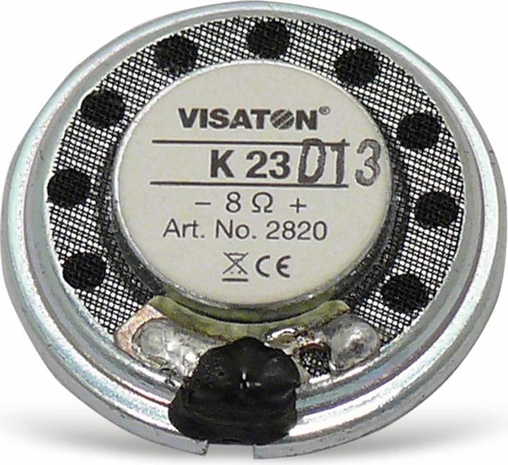 Image du produit Visaton Enceinte miniature, 23 mm de diamètre, 8 ohms