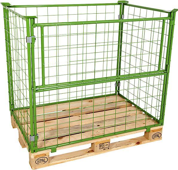 Produktbild eurokraft basic Gitter-Aufsatzrahmen für EUR-Palette