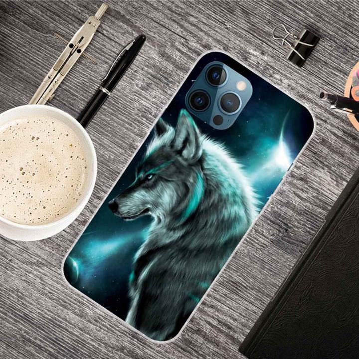 Actual product image Ueli Express iPhone 14 Pro Max Super Slim Rubber Case Wolf (Apple iPhone 14 Pro Max)