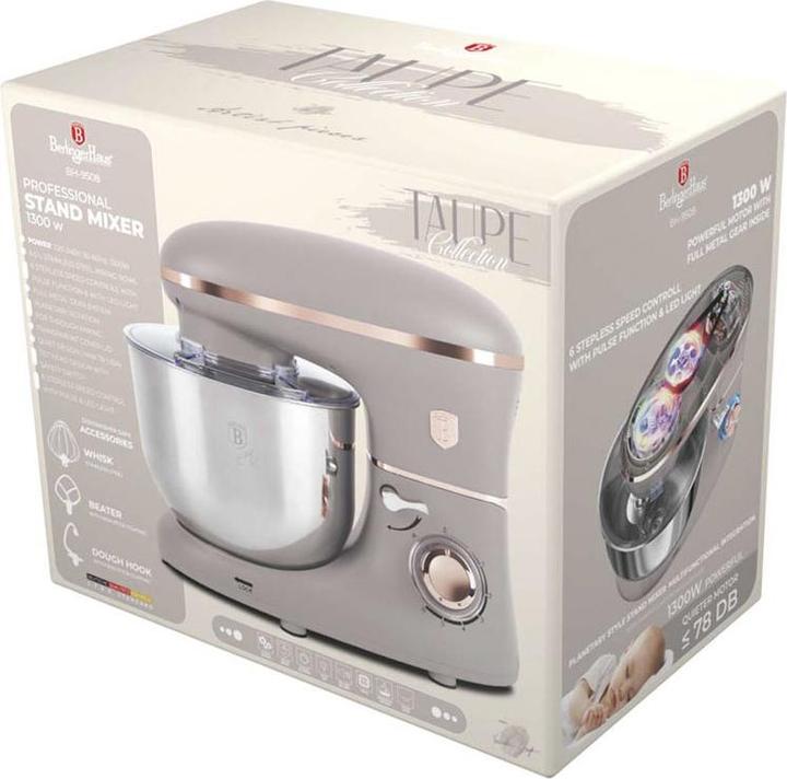 Actual product image BerlingerHaus Haus Küchenmaschine matt Taupe Collection (1300 W)