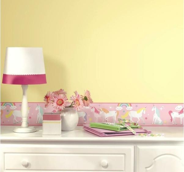 Actual product image Roommates Magical Unicorn Peel & Stick Wallpaper Border
