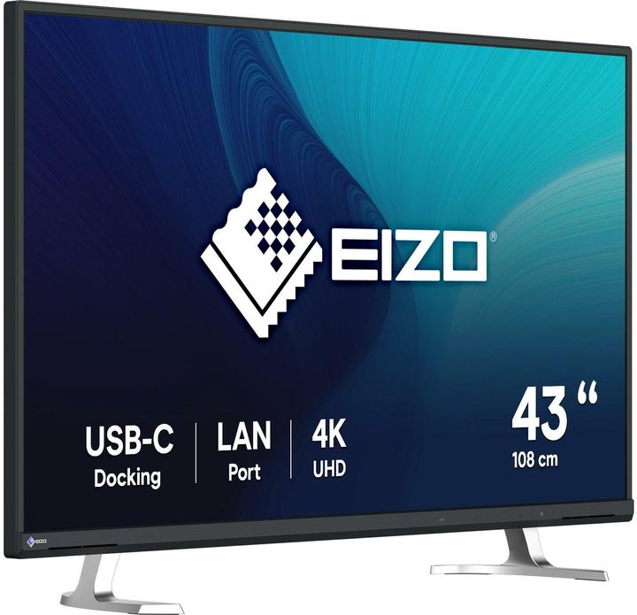 Produktbild Eizo FlexScan EV4340X-BK, 108 cm (42.5"), 3840 x 2160 Pixel, 4K Ultra HD, LCD, 5 ms, Schwarz (3840 x 2160 Pixel, 42.50")
