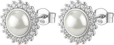 Produktbild Brosway Stunning Silver Earrings With Fancy Infinite White Pearl Fiw146