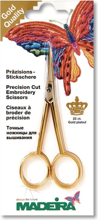 Produktbild Madeira Präzisions-Stickschere gold (16 cm)