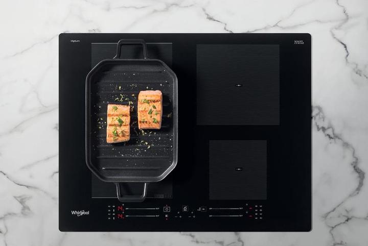 Immagine prodotto Whirlpool indukcinė kaitlentė WF S7560 NE 60 cm, 1 FlexiSlide, Booster, Juodas
