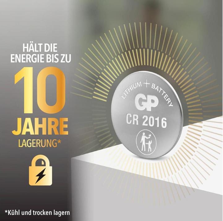 Produktbild GP Batteries Knopfzellen (2 Stk., CR2016, 90 mAh)