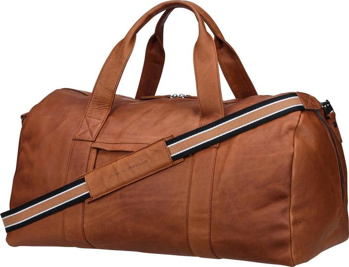 Produktbild The Vegan Cow Chesterfield Brand Leren Weekendtas Cognac Hudson (54 l)