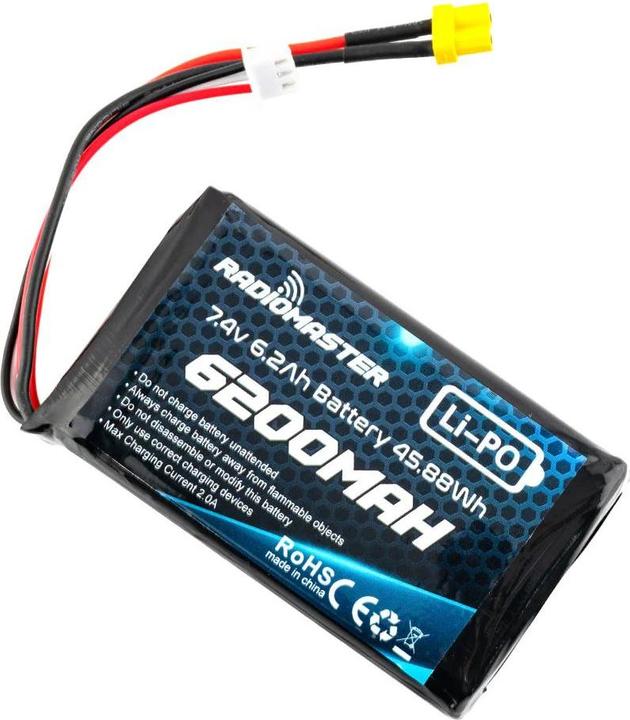 Actual product image Dronefactory RadioMaster 2S 7.4V 6200mAh Lipo Battery (7.40 V, 6200 mAh)