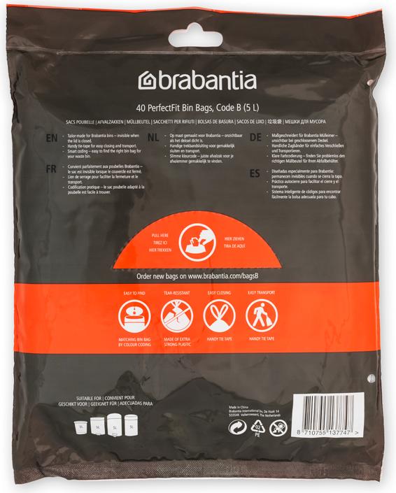 Actual product image Brabantia PerfectFit Bags (40 x, 5 l)