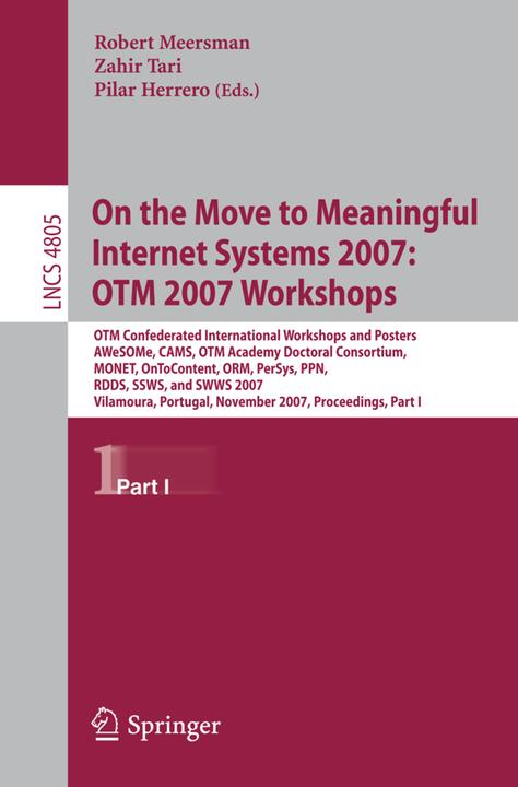 Immagine prodotto On the Move to Meaningful Internet Systems 2007: Workshop OTM 2007 (Zahir Tari, 2007)