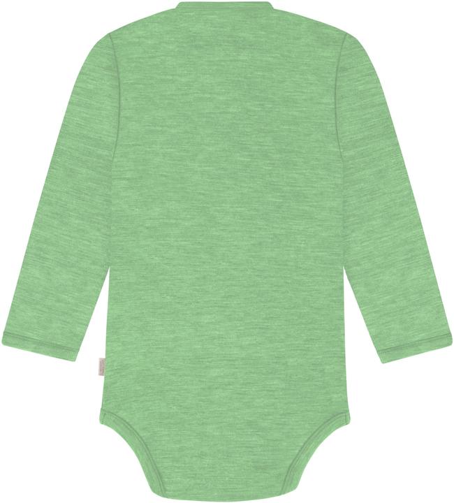 Actual product image Normani Set of 3 baby body wrap long sleeve toddler bodysuit made from merino wool - 9357 (50)