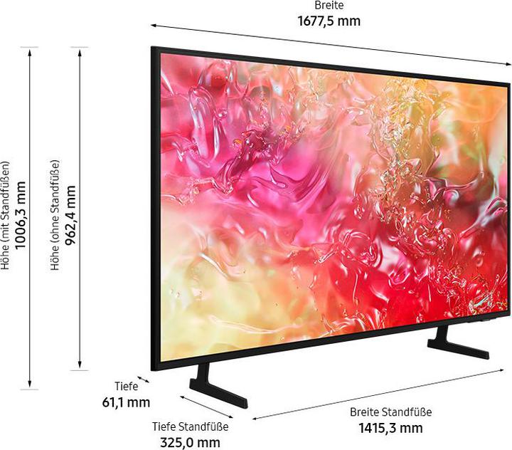 Actual product image Samsung UE75DU7172UXXH (75", LED, 4K, 2024)