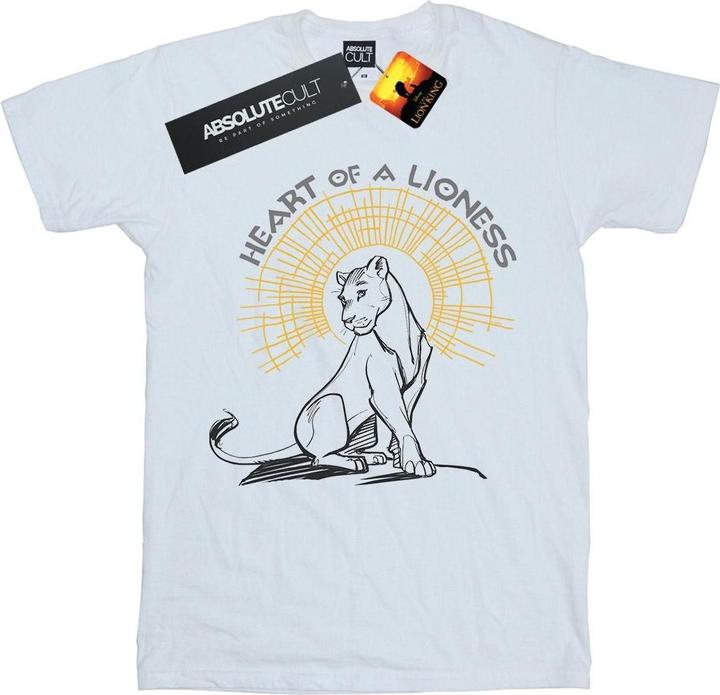Actual product image Disney Womens/Ladies The Lion King Movie Heart Of A Lioness Cotton Boyfriend T-Shirt (4XL)