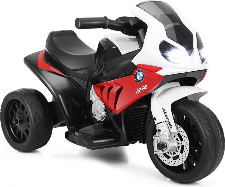 Homcom Kinder Elektro Motorrad mit Licht- und Soundeffekte BMW S1000 RR Rot (6 V)