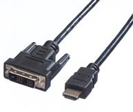 Produktbild Roline DVI — HDMI (Typ A) (3 m, HDMI, DVI)