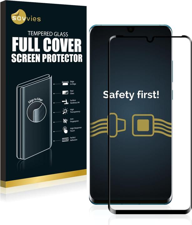 Produktbild Savvies Full-Screen Displayschutz Panzerglas Schutzglas (1 Stück, Huawei P30 Pro New Edition)