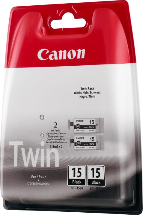 Image du produit Canon Encre BCI-15bk Jeu de 2 encres (CF)