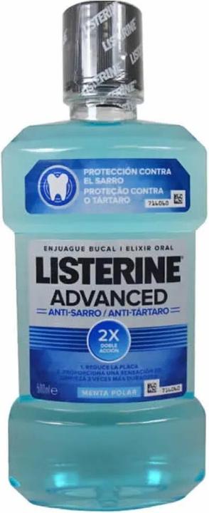 Image du produit Listerine ADVANCED enjuague bucal antisarro 500 ml (500 ml, Rince-bouche)