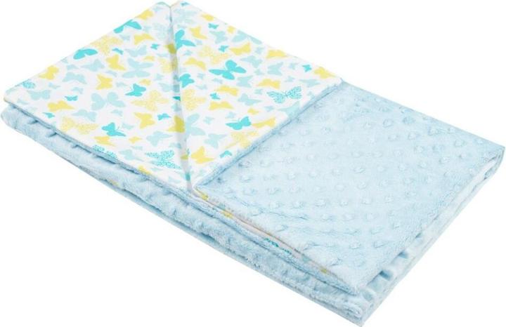 New Baby Babydecke blau 80x102 cm (80 x 102 cm)