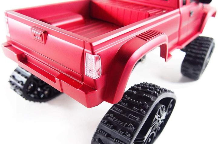 Image du produit Amewi Camionnette RC AMX FPV RTR rouge avec roues et chaînes 4WD (RTR Prêt à fonctionner)