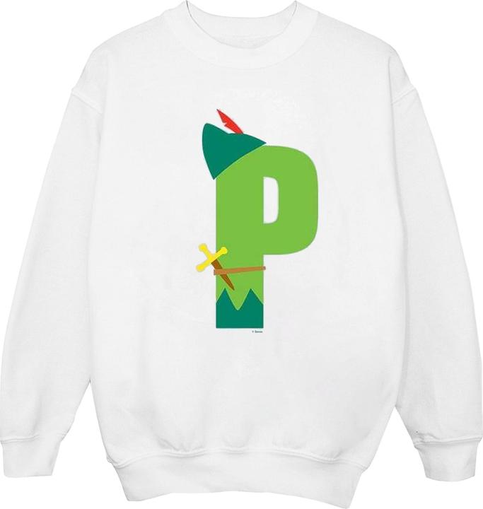 Actual product image Disney Mens Alphabet P Is For Peter Pan Sweatshirt (XL)