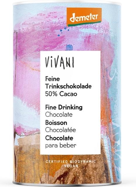 Produktbild Vivani Feine Trinkschokolade 50 Kakao DEMETER (300 g)