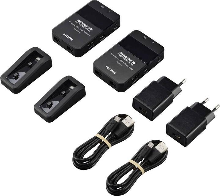 Image du produit SpeaKa Professional SP-HDE-320 HDMI-Funkübertragung (Set) 148.5 MHz 1920 x 1080