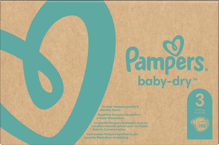 Image du produit Pampers Baby-Dry ALT (Taille 3, Pack mensuel, 198 pièce(s))